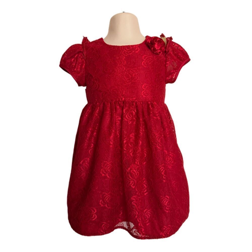 Wonder Nation Red Lace Dress Size 3T - Picture 3 of 8